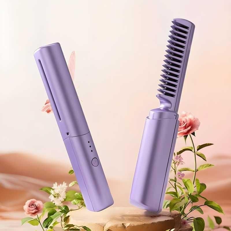 Meneflix Cordless Mini Hair Straightener – Portable & Rechargeable