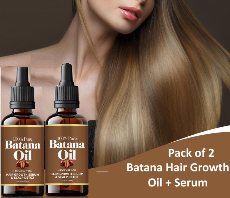 Batana Hair Growth Oil + Serum 30ml | Buy 1 Get 1 Free