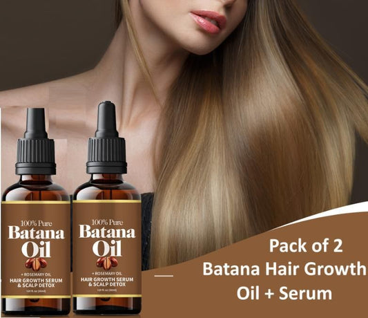Batana Hair Growth Oil + Serum 30ml | Buy 1 Get 1 Free